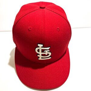 St. Louis Cardinals Red Baseball Hat-59Fifty Fitted Size 7 1/8
